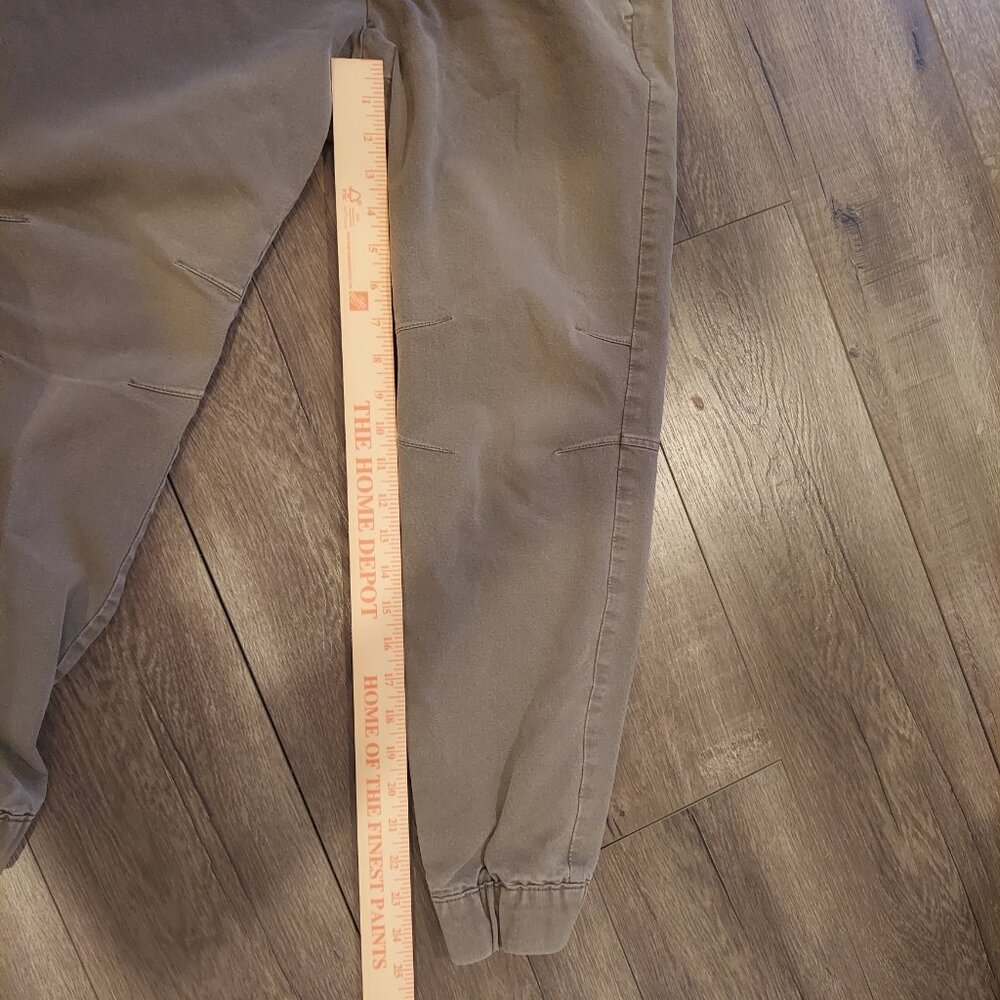 Abercrombie & Fitch Crossover Jogger Pants XS Tan Beige 4-Way Stretch Drawstring - Picture 9 of 11
